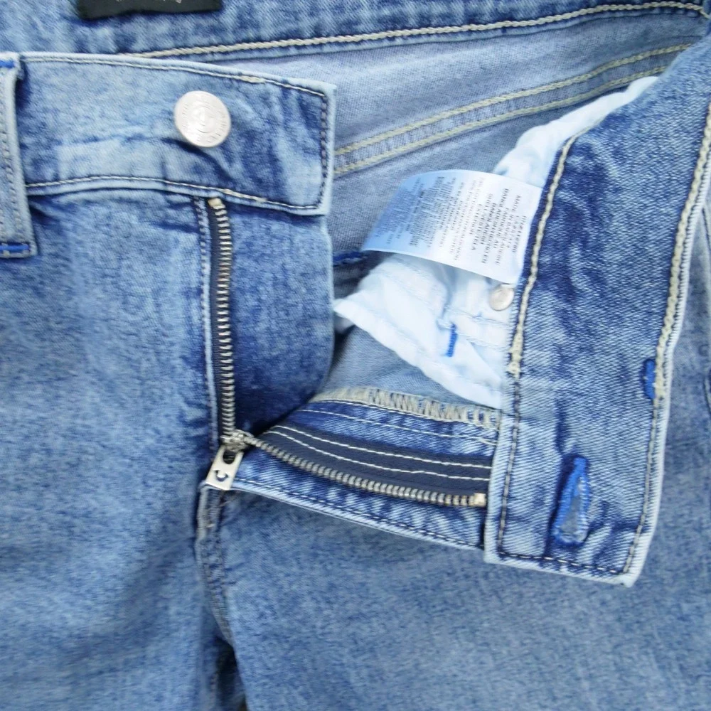True Religion Jeans Mens 31 Blue Rocco Skinny Mid Rise Stretch Streetwear New